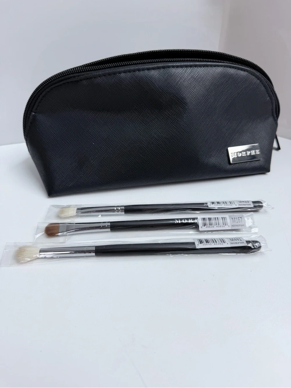 Morphe Set of 3 Brushes and Case NEW Sizes M433 | M441 | & M167